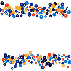 Vector Confetti Background Pattern. Element of design. Colored buttons on a black background