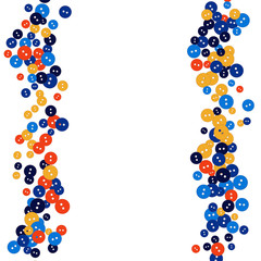 Vector Confetti Background Pattern. Element of design. Colored buttons on a black background