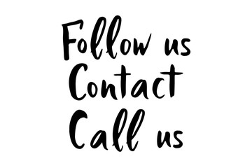 Trendy lettering inscriptions. Hand drawn modern calligraphy. Handwritten brush inscriptions. Banner for social networks. Vector. Template for journal, internet shop, button for site.