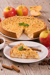 Crumble apple cake. 