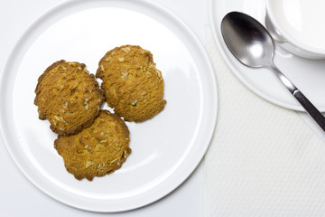 Galletas artesanas con avena