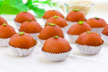 Indian Traditional Special Sweet Food Gulab Jamun