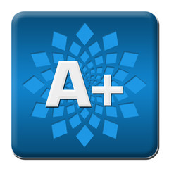 A Plus Blue Rounded Square With Element 