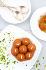 Indian Traditional Special Sweet Food Gulab Jamun
