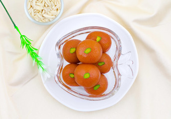 Indian Traditional Special Sweet Food Gulab Jamun