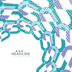 Brochure header layout template