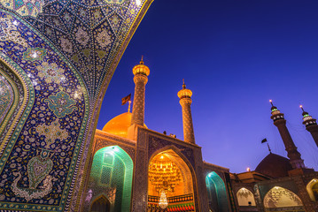 Fatima Masumeh Shrine in Qom city in Iran