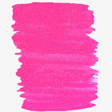 A Bright Pink Paint Vector Spot On A White Background