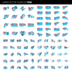 Fiji flag, vector illustration