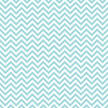 Retro Seamless Pattern Chevron Turquoise Little