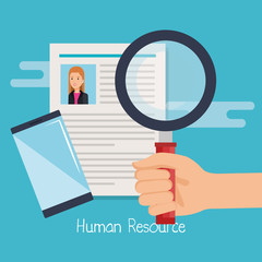 human resources set icons vector illustration design