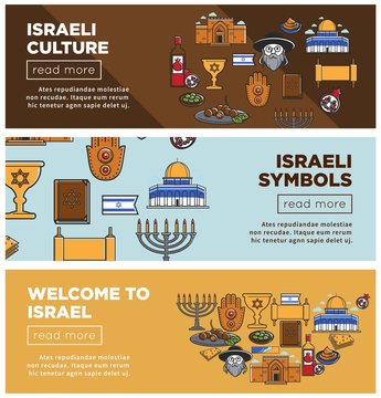 Israeli culture and symbols Internet web pages set