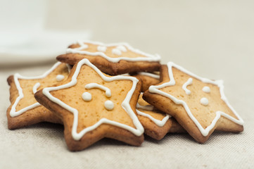 Fototapeta na wymiar Homemade Ginger Cookies
