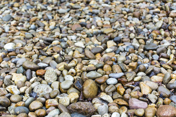 Low depth of field photo of pebbles