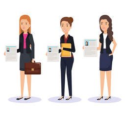 Obraz premium group of people human resources vector illustration design