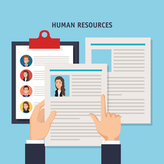 human resources set icons vector illustration design