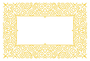 Linear frames, design template. 