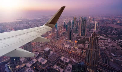 Wandaufkleber Dubai-Luftbild aus dem Flugzeug © Felix Pergande