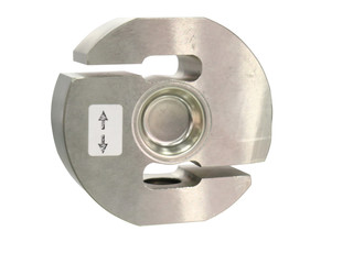 The piezoelectric transducer. Isolated on white.