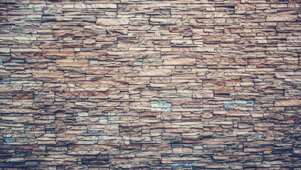 Stone texture wall. Wall made of natural stone. Natural stone with plates