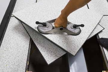 Suction Lifter - Tool platform - The open floor in Server room raised floor tile lifter