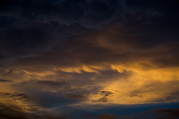beautiful sunset cloudy sky