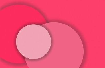 A cup of black coffee on orange and red background. View from above.