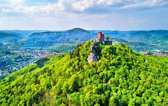 Trifels Castle in the Palatinate Forest. Rhineland-Palatinate, Germany