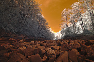 El Valle largo, en Fotografia Infraroja