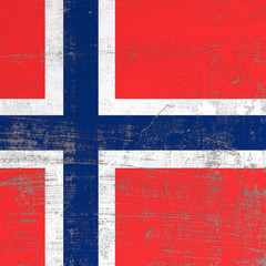 scratched Norway flag