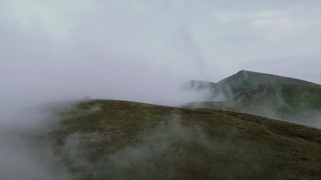 mountains aerial view 4k