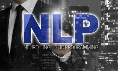 NLP concept is shown by businessman