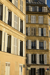 Obraz premium Immeubles parisiens, France
