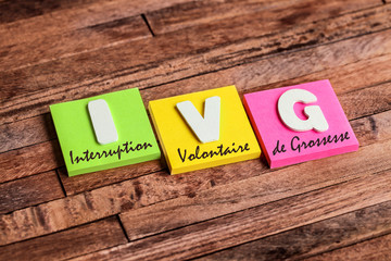 post-it acronyme : IVG

