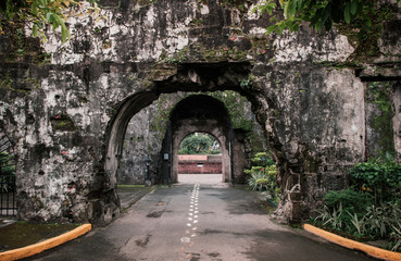 Ruined Old wall at Fort Santiago, Manila, Philippines