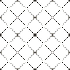 Vector seamless pattern. Modern stylish texture. Repeating geometric tiles with dotted rhombuses