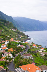 Fototapeta na wymiar Coast near Ponta Delgada, Madeira island, Portugal