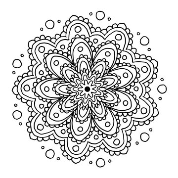 Mandala Ausmalbild