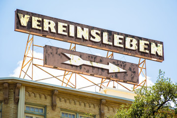 Obraz premium Schild 295 - Vereinsleben