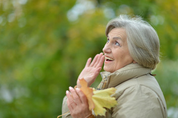 Portrait of beautiful senior woman posing 