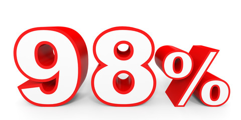 Ninety eight percent off. Discount 98 %.