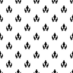 Protection life pattern vector seamless repeating for any web design