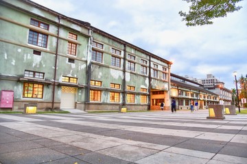 Scenery of Hualien Cultural Creative Industries Park in the Evening