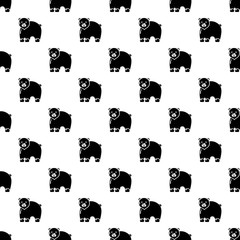 Canadian bear pattern vector seamless repeating for any web design