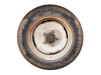 Old Trailer Wheel