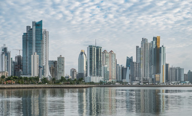 city skyline, skyscraper buildings, modern cityscape 