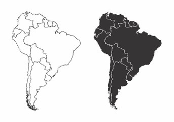 Maps of the South America