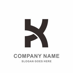 Fototapeta premium Monogram Letter K Geometric Square Architecture Interior Construction Business Company Stock Vector Logo Design Template