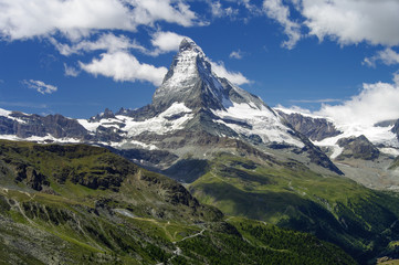 Fototapeta na wymiar ZERMATT - Matterhorn - Königin der Schweiz