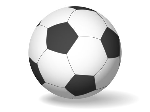 soccer ball on white background. football world Cup. realistic style. vector illustration.